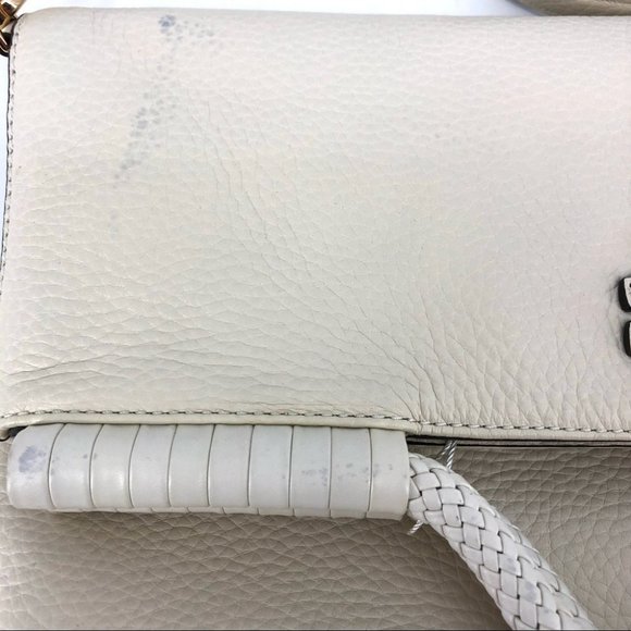 Tory Burch Cream Leather Satchel/Top Handle Bag | New With Tags - Picture 5 of 14
